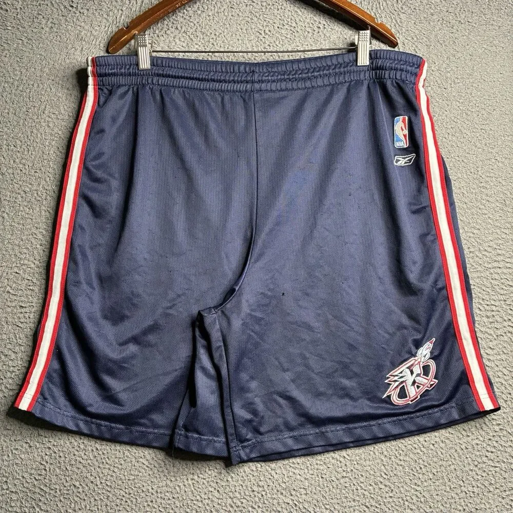 Vintage 90s Mens XL Houston Rockets NBA Basketball Athletic Drawstring Shorts